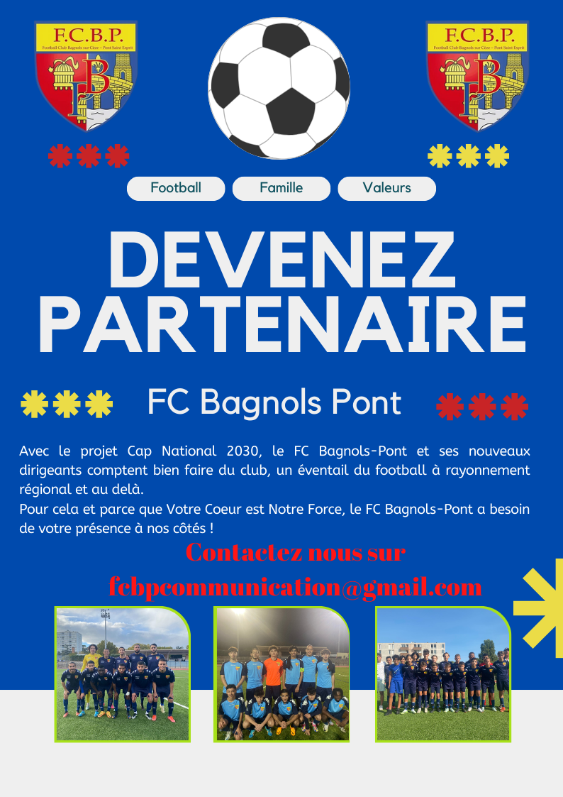 Actualité Journées portes ouvertes club Football FC BAGNOLS PONT